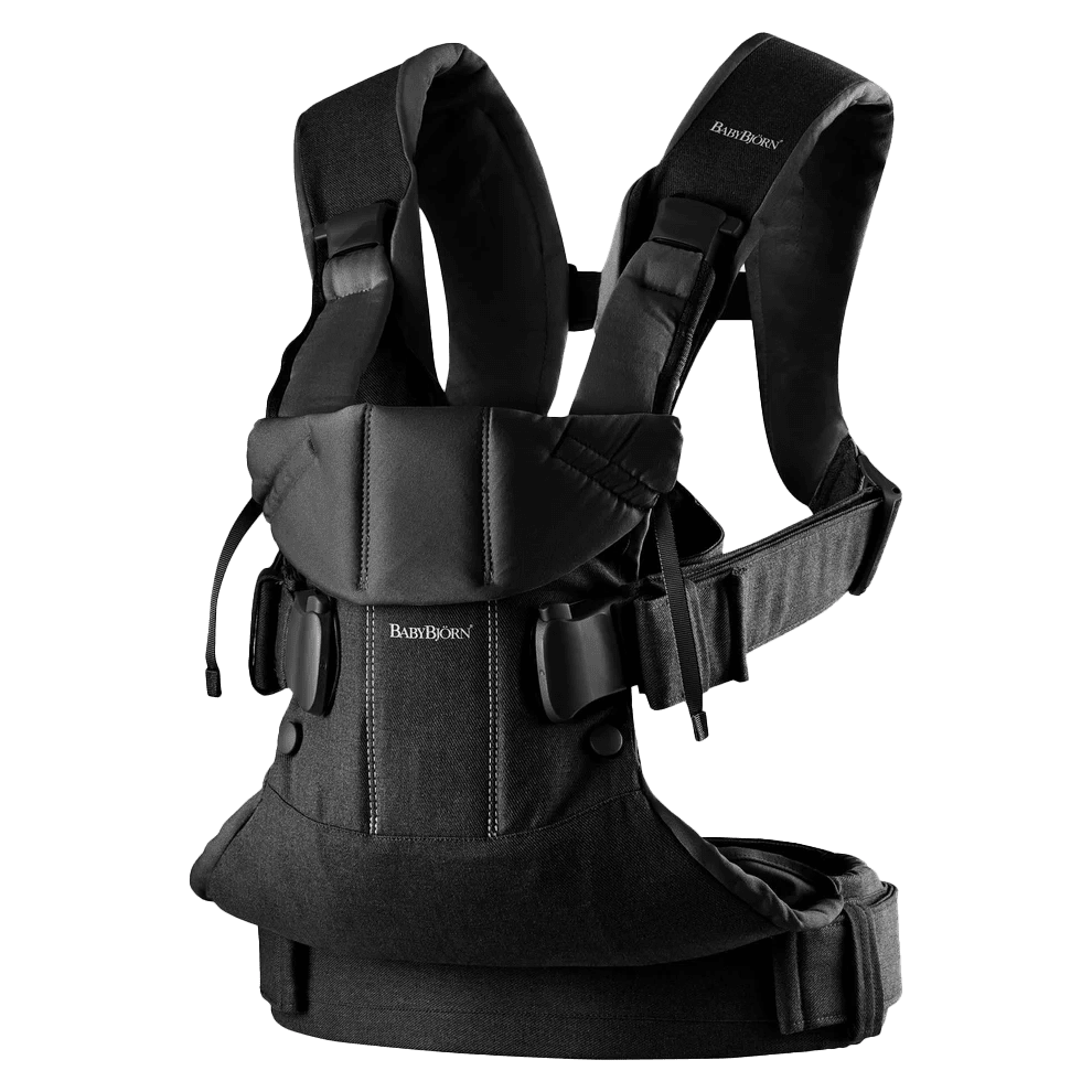 Baby Carrier One - Woven Mix, Black - Babybjorn - Morgon