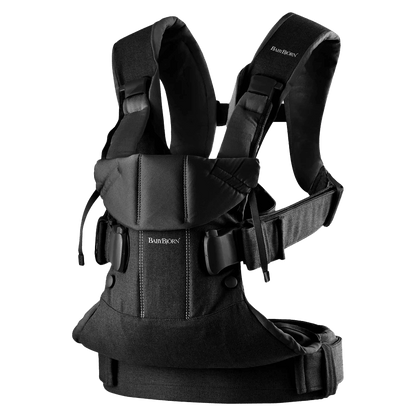 Baby Carrier One - Woven Mix, Black - Babybjorn - Morgon