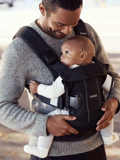 Baby Carrier One - Woven Mix, Black - Babybjorn - Morgon