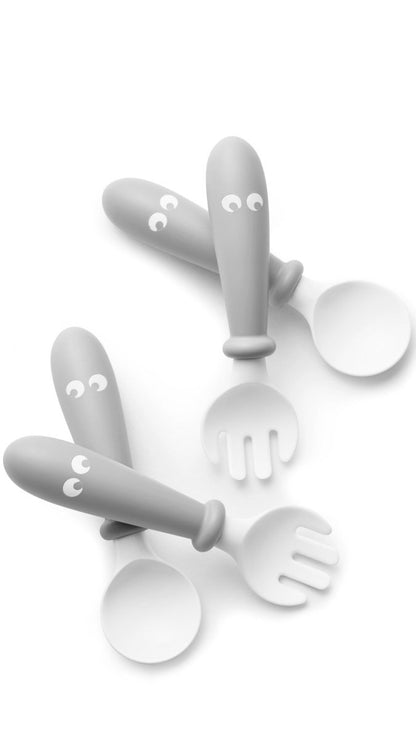 Baby Spoon and Fork, 4 pcs - Babybjorn - Morgon