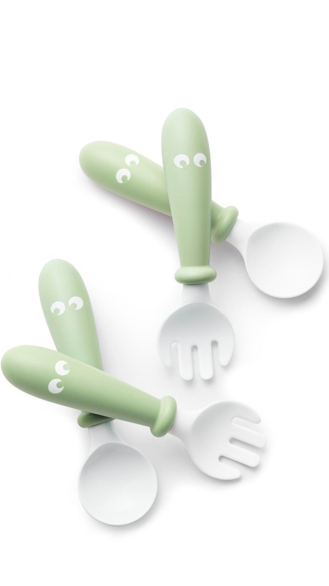 Baby Spoon and Fork, 4 pcs - Babybjorn - Morgon