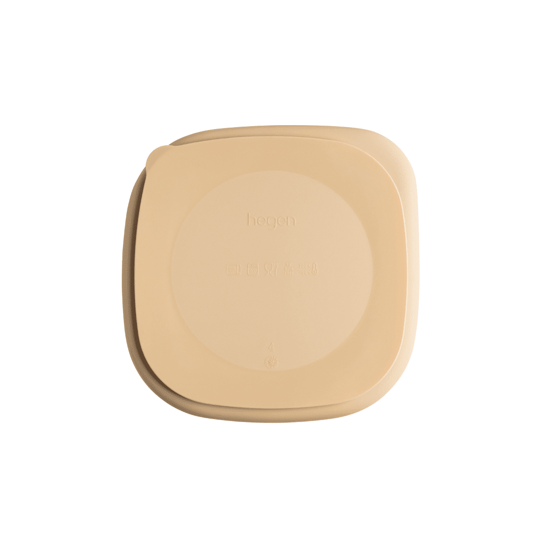 Hegen Divided Suction Plate Silicone Taupe - Hegen - Morgon