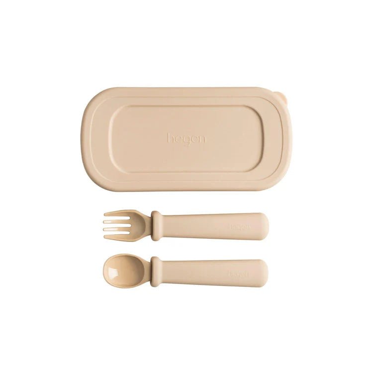 Hegen Mealtime Starter Kit with Foldable Placemat Taupe - Hegen - Morgon
