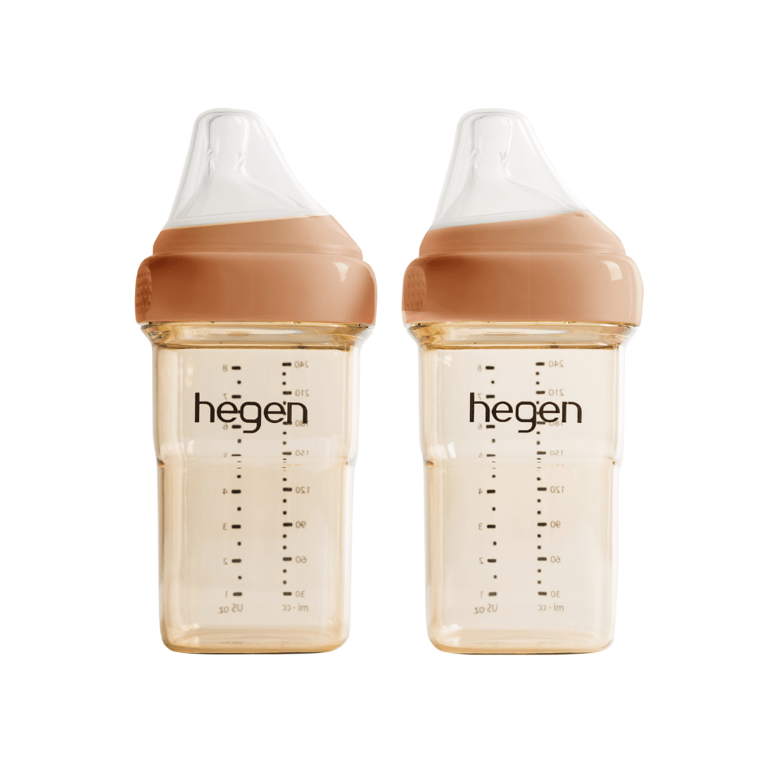Hegen PCTO™ 240ml Feeding Bottle PPSU, 2 - Pack with 2 x Medium Flow Teat - Hegen - Morgon