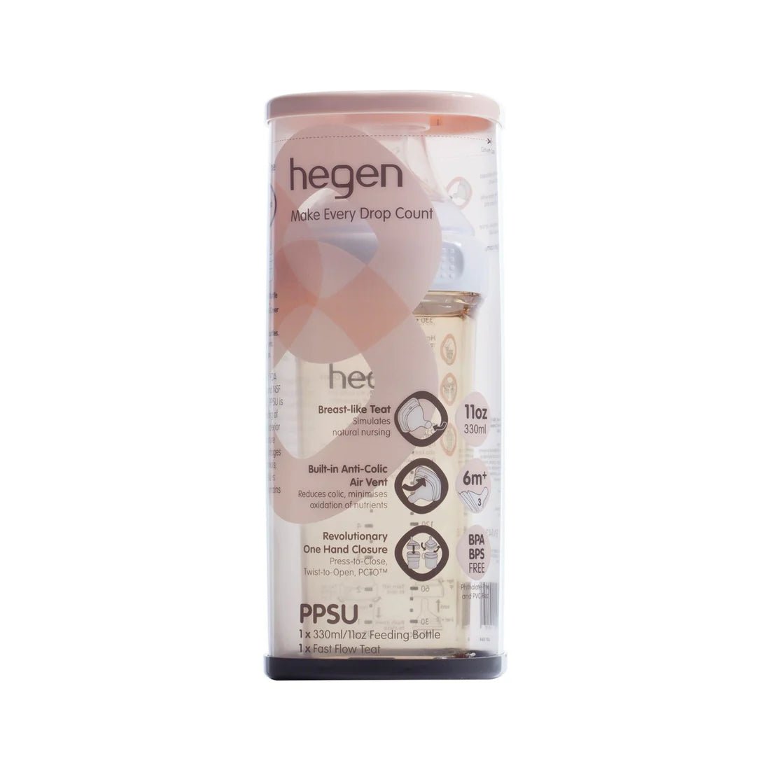 Hegen PCTO™ 330ml Feeding Bottle PPSU with Fast Flow Teat - Hegen - Morgon